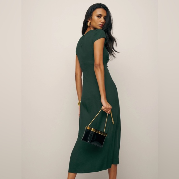 Reformation Frasier Dress in Black - Size 2 - Picture 5 of 11